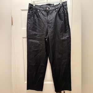 INC Denim Black Crocodile Pattern Pants
Size 16 & 33” Long
